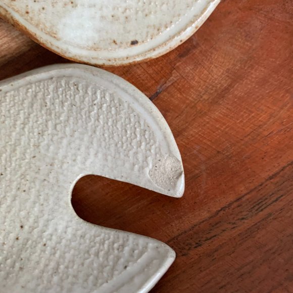 Handmade Pottery Salad Thongs - Picture 3 of 4